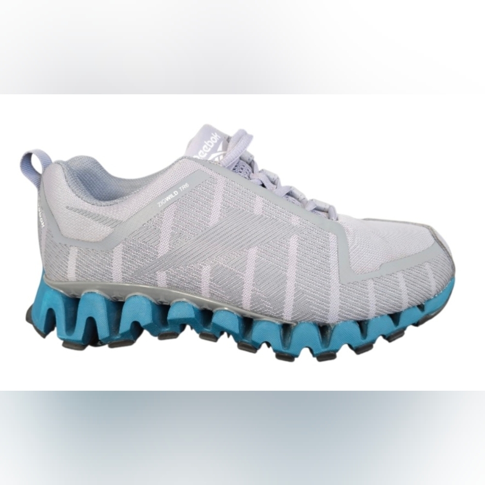 Reebok ZigWild TR 6 Women's Trail Running Shoes Size 7 EUC gray teal cool shadow